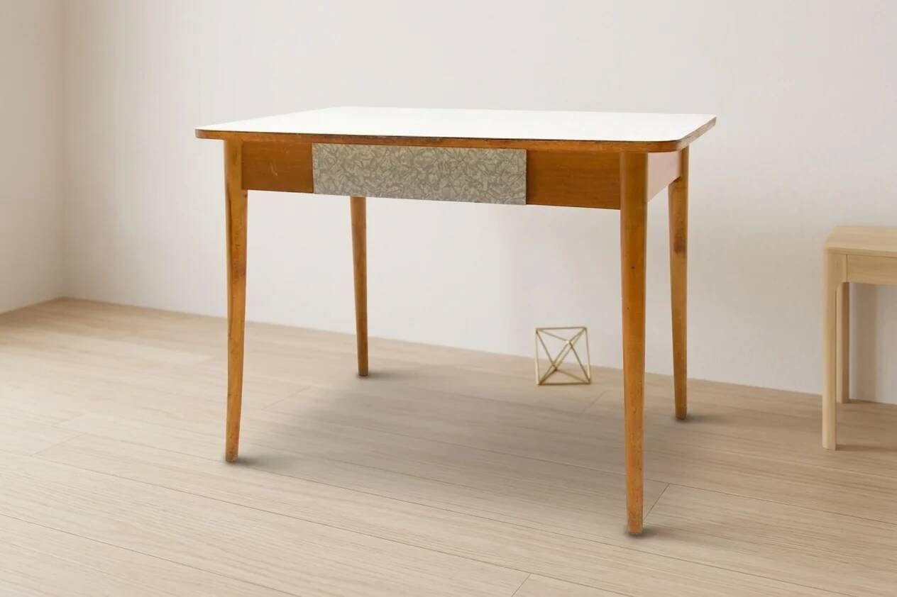 Coffee table, mid-century, formica and wood, 1960s, Czechoslovakia