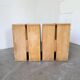Pair of pine stools or bedside tables, mountain furniture, 1950s