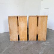 Paire tabourets ou chevets pin mobilier montagne 1950