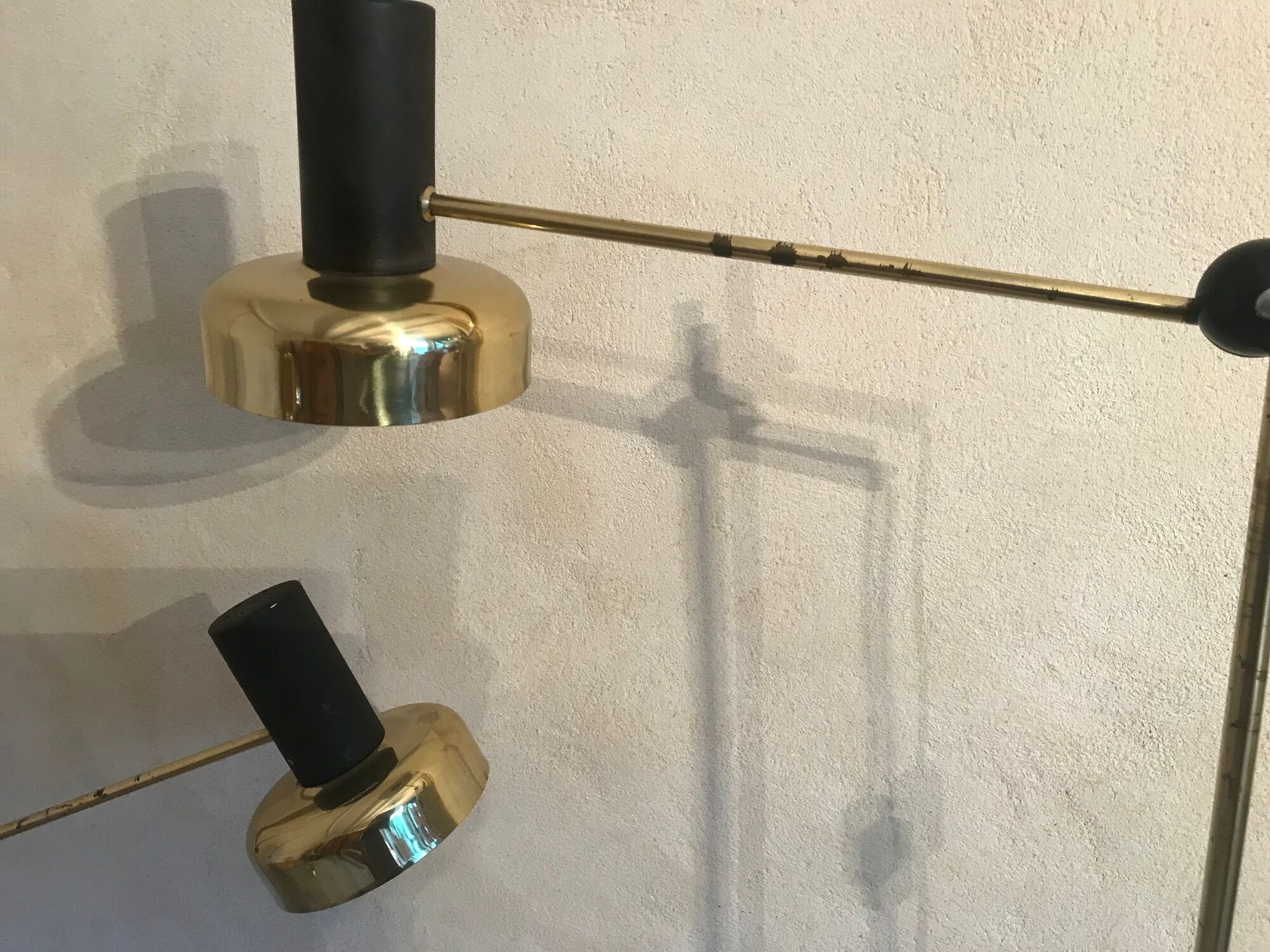 Pair of Gura Leuchten adjustable floor lamps, Germany, 1970's