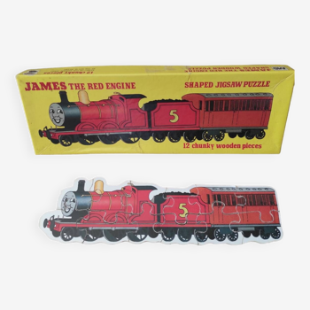 Puzzle ancien James the red engine, thomas le train