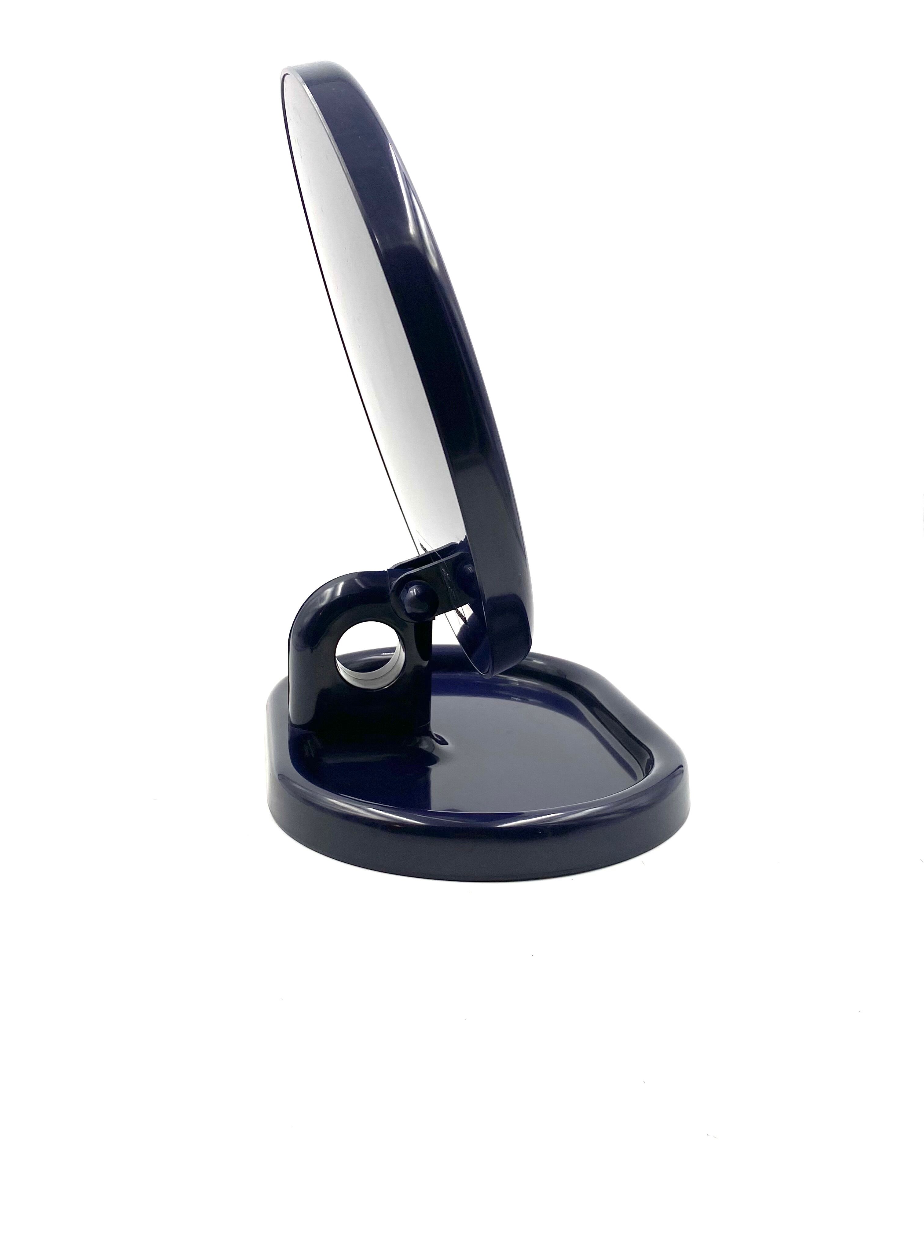 Olaf von Bohr, Blue Table Mirror, Gedy Italy, ca. 1970