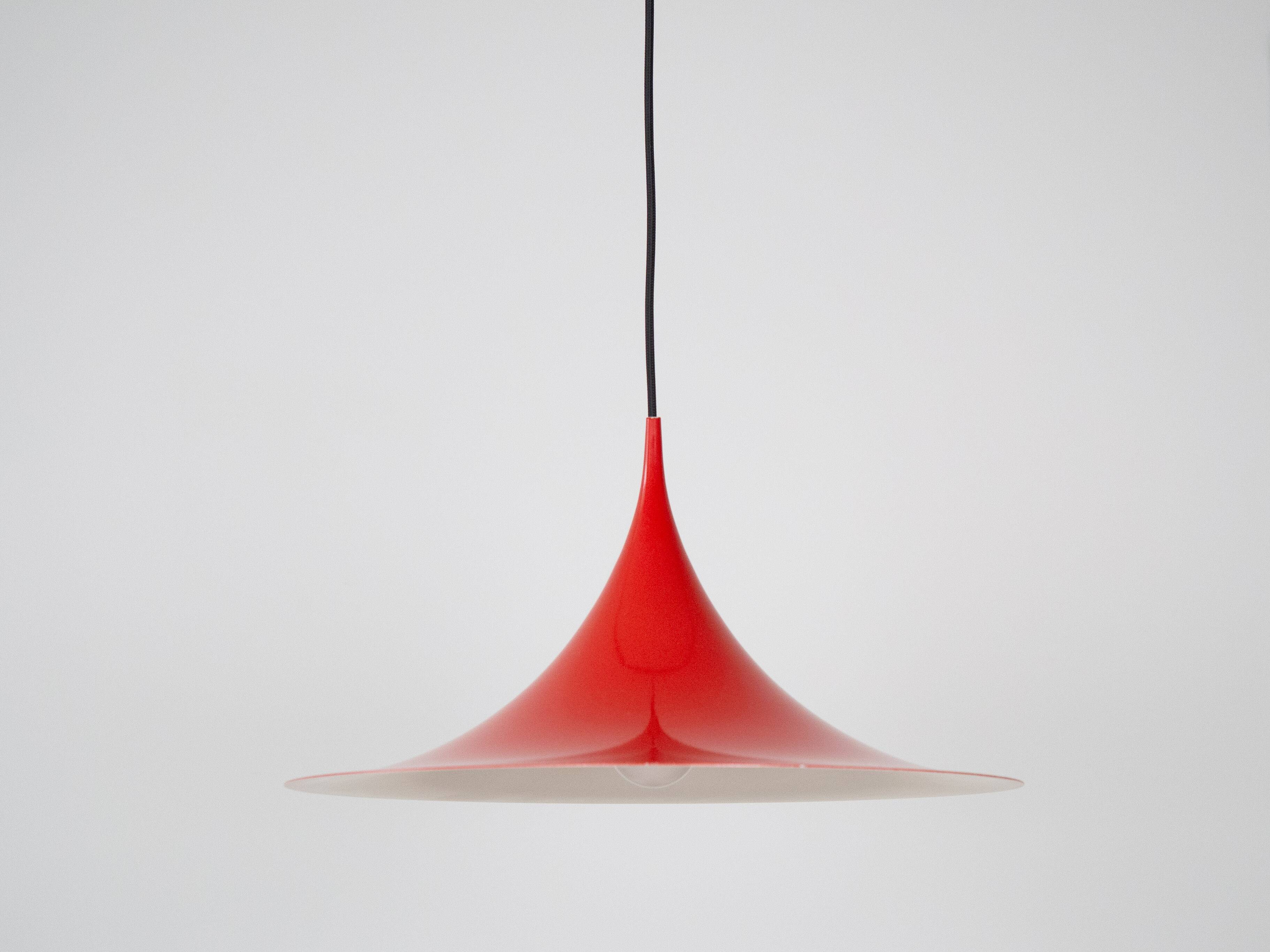 Danish vintage Semi lamp by Bonderup and Thorup, 1968