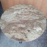 Table bistrot plateau marbre vintage