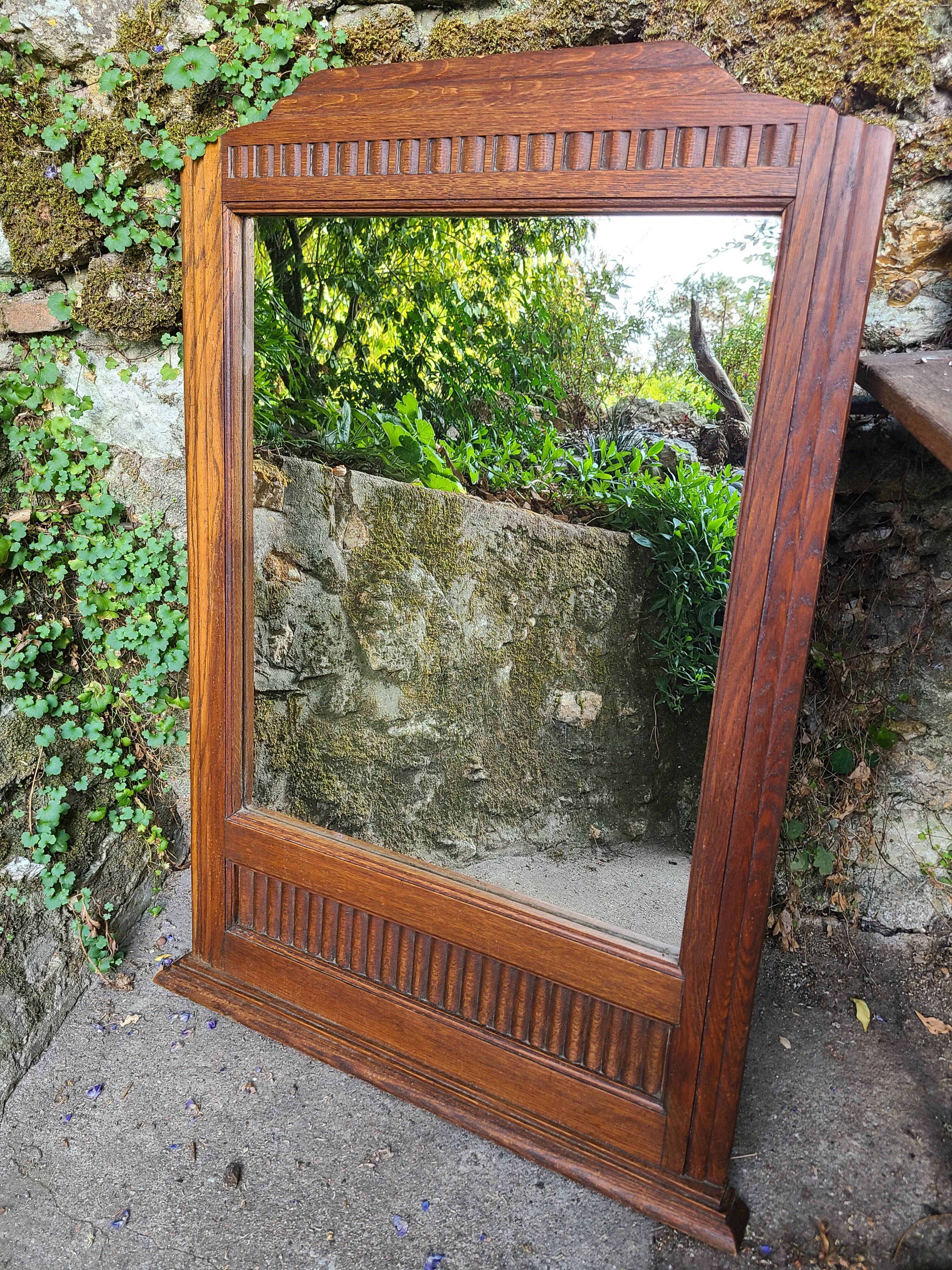 Art deco mirror trumeau old 1930