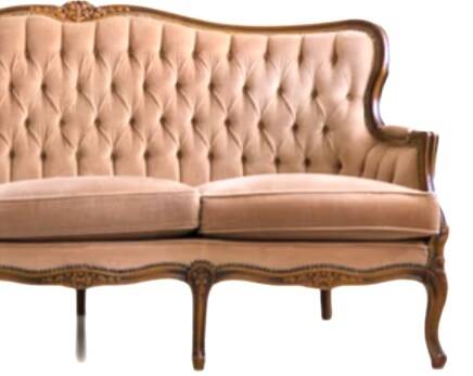 Antique sofa, baroque Louis XV style