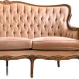 Canapé ancien, baroque style Louis XV