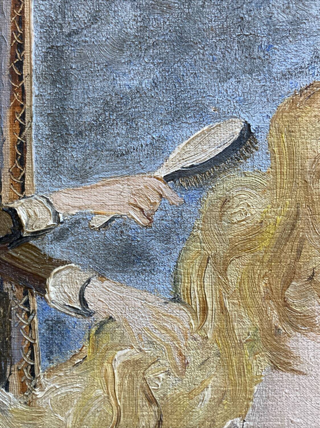 Huile sur toile illustration mode