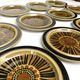 12 dessert plates in vintage ceramic Kosmos Arabia