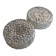 Pair of ceiling lights or moulded glass wall lights.