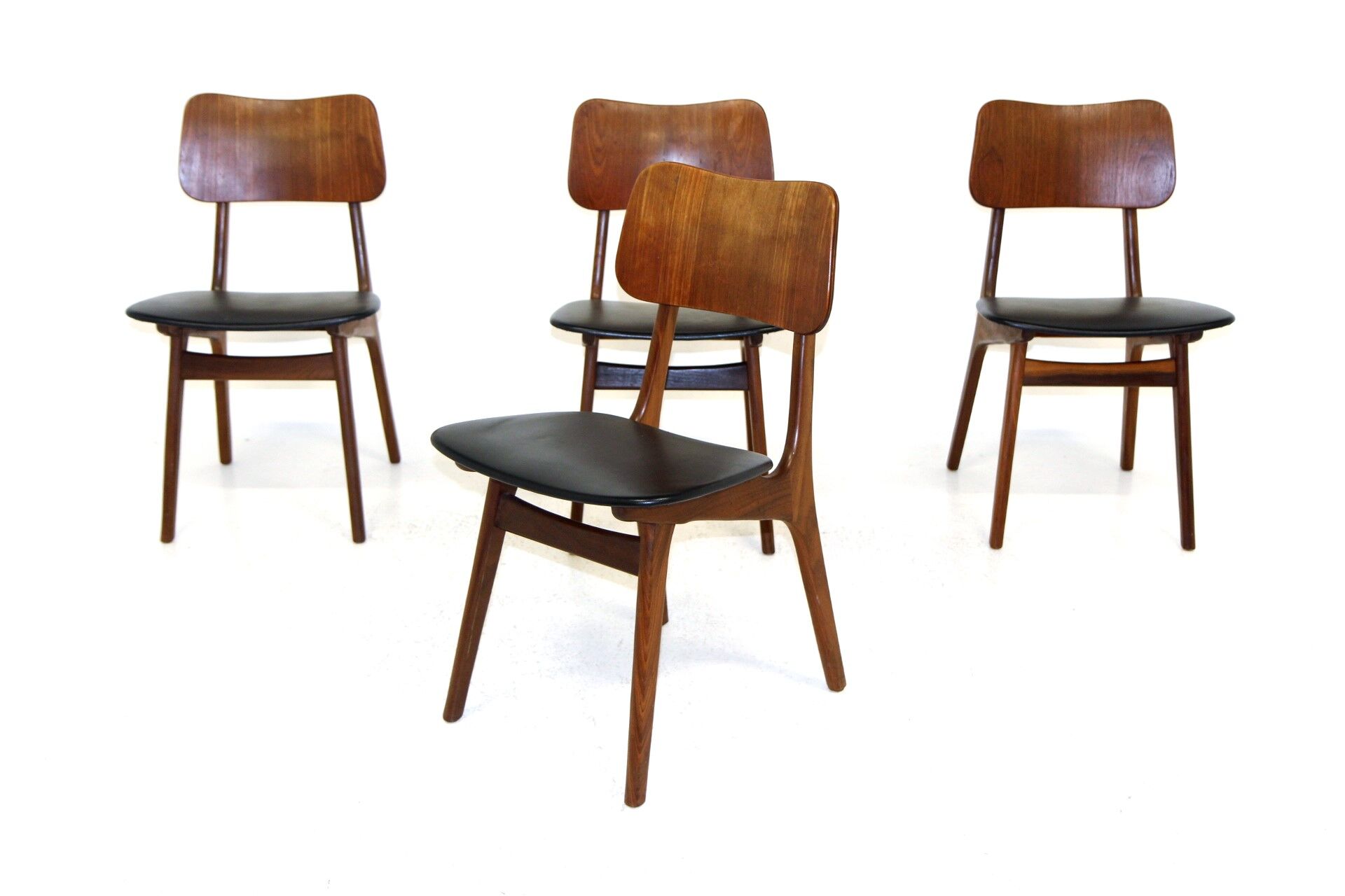 Set of 4 teak chairs, Boltinge Stole fabrik, Denmark, 1960