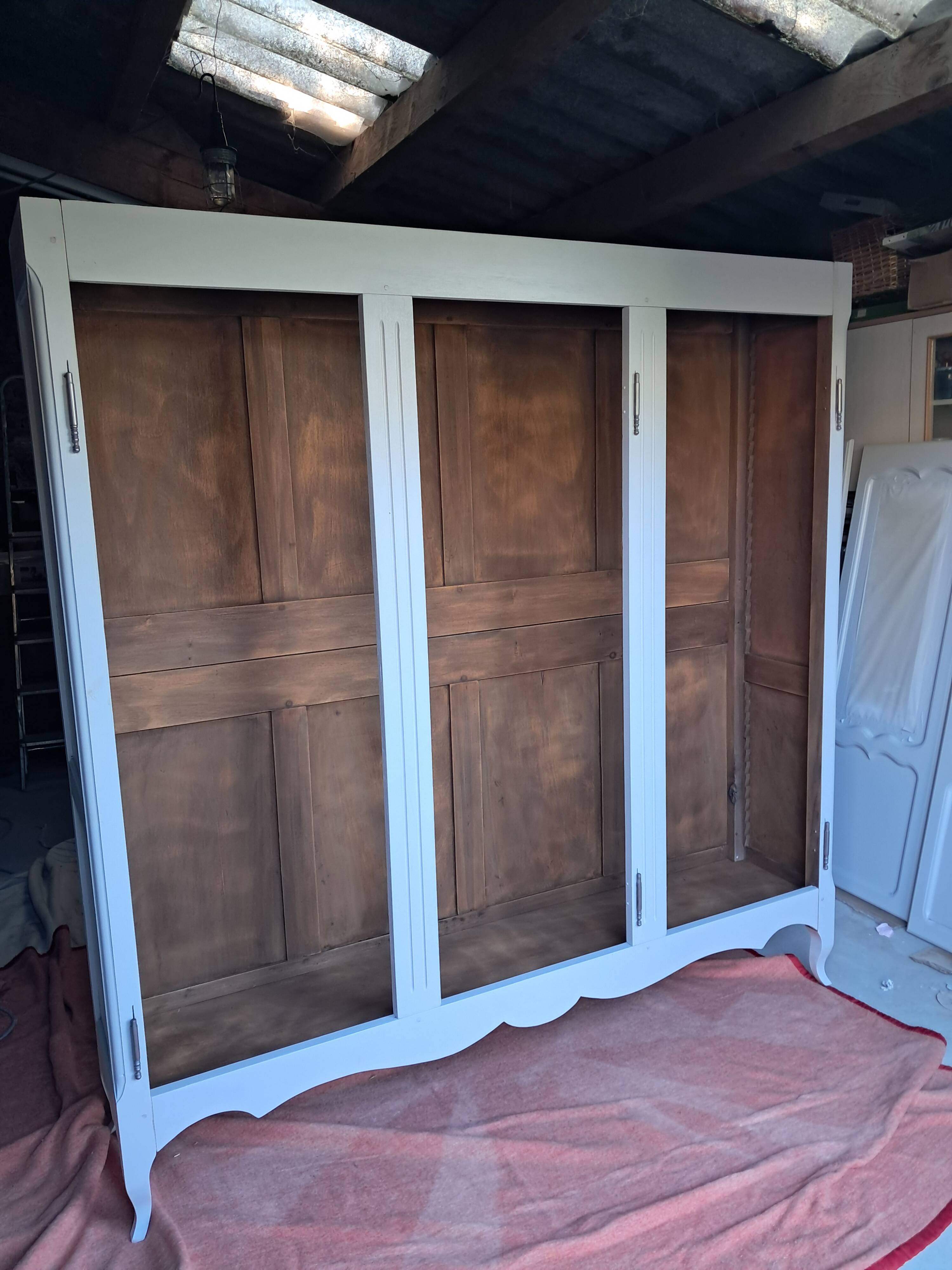 Small renovated beech bookshelf