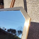 Charming vintage wall mirror from the 1960s-1970s. It stands out.