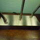 "Trio" table lamp, chromed metal, lampshades with tilting supports