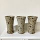 Tasses gobelets grès pyrité Gustave Tiffoche, La borne 1960/70