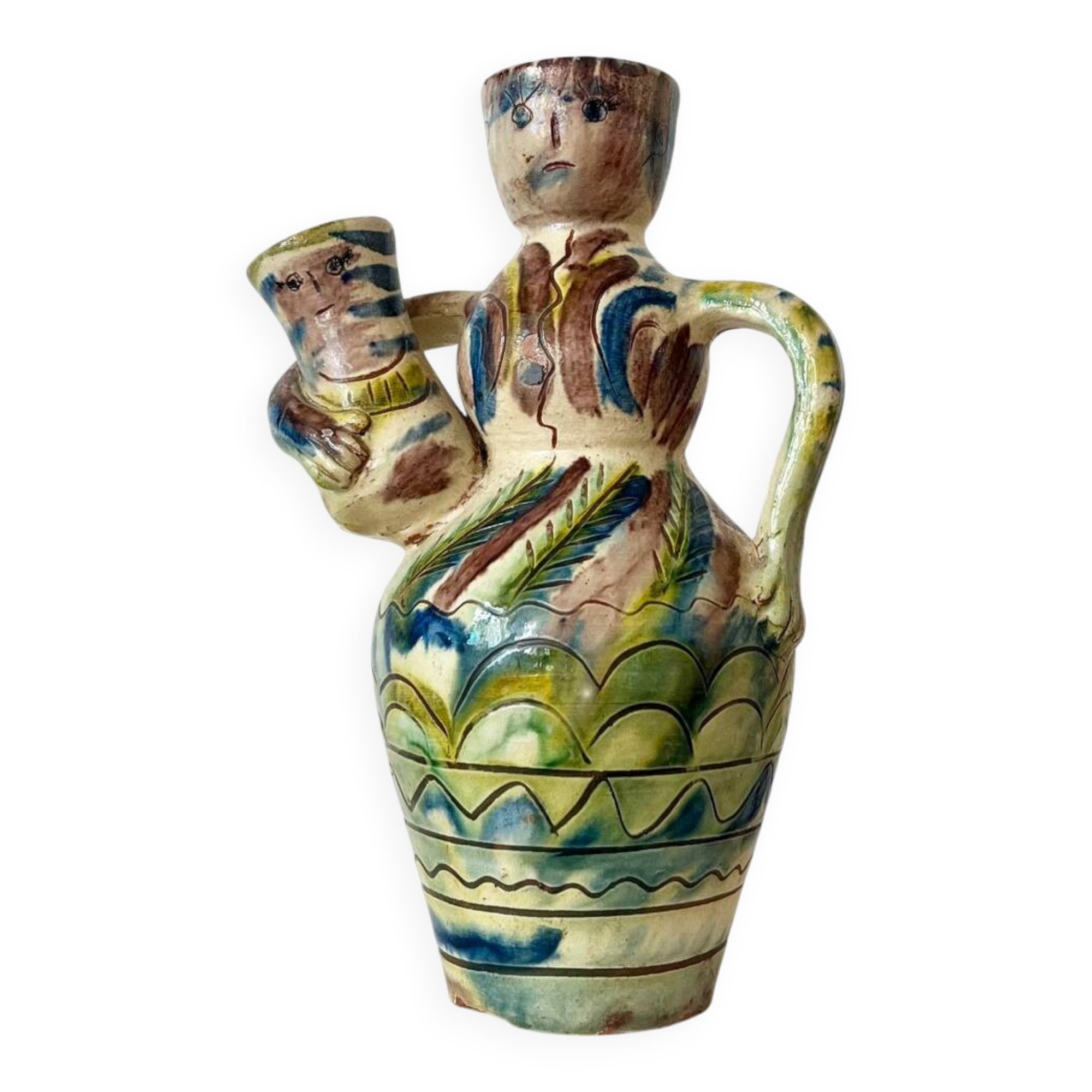 Anthropomorphic ceramic vase