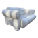 Fur Comodus — 2-Seater Leather Sofa — Germany — Sculptural Vintage Lounge