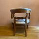 Fauteuil de bureau en noyer du XIX ème, entièrement garni et retapissé.