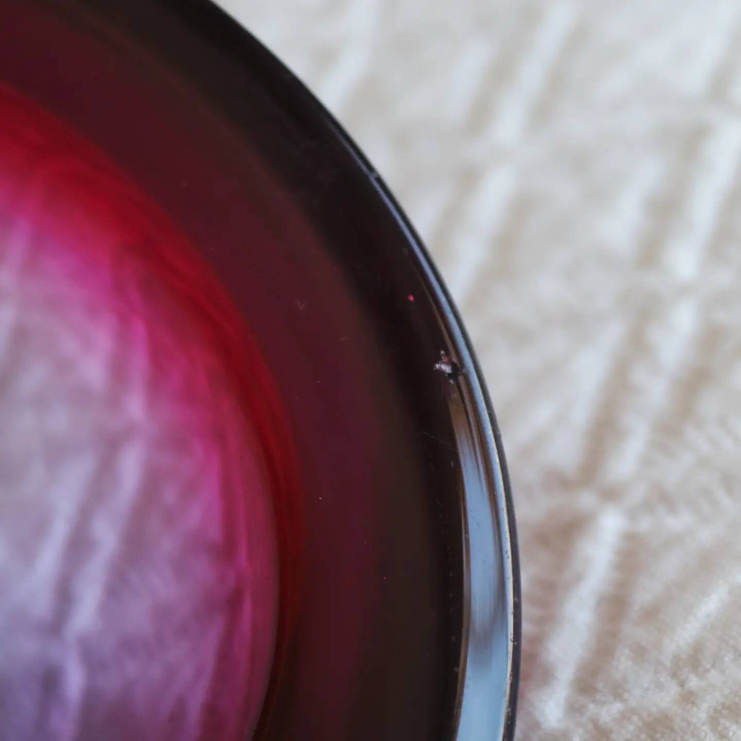 Murano sommerso pink and purple ashtray pocket emptier 1960