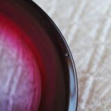Murano sommerso pink and purple ashtray pocket emptier 1960