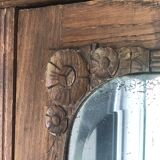 Antique wardrobe with mirror