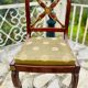 Solid mahogany chair, Restoration period, 19th century
