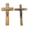 Ensemble de 2 Christ Crucifix en bronze époque Napoléon III