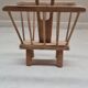 Brutalist art-popular magazine holder in solid wood