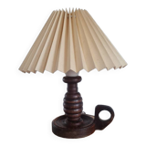 Lampe à poser en bois tourné