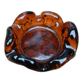 Vintage thick glass ashtray