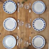 Composition of 6 ceramic dessert plates