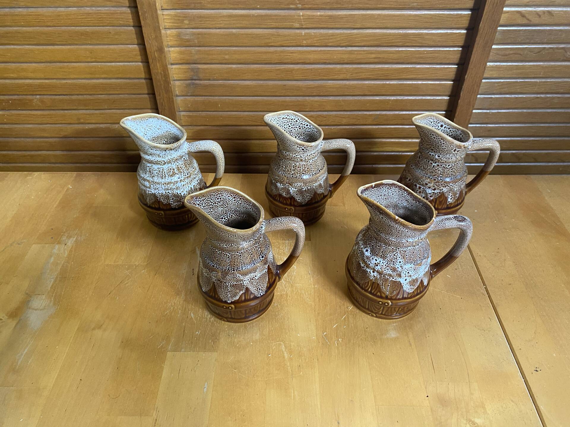 Series 5 Jug Barrel Shape REVOL Flamed Ceramic 1/4 Litre Vintage