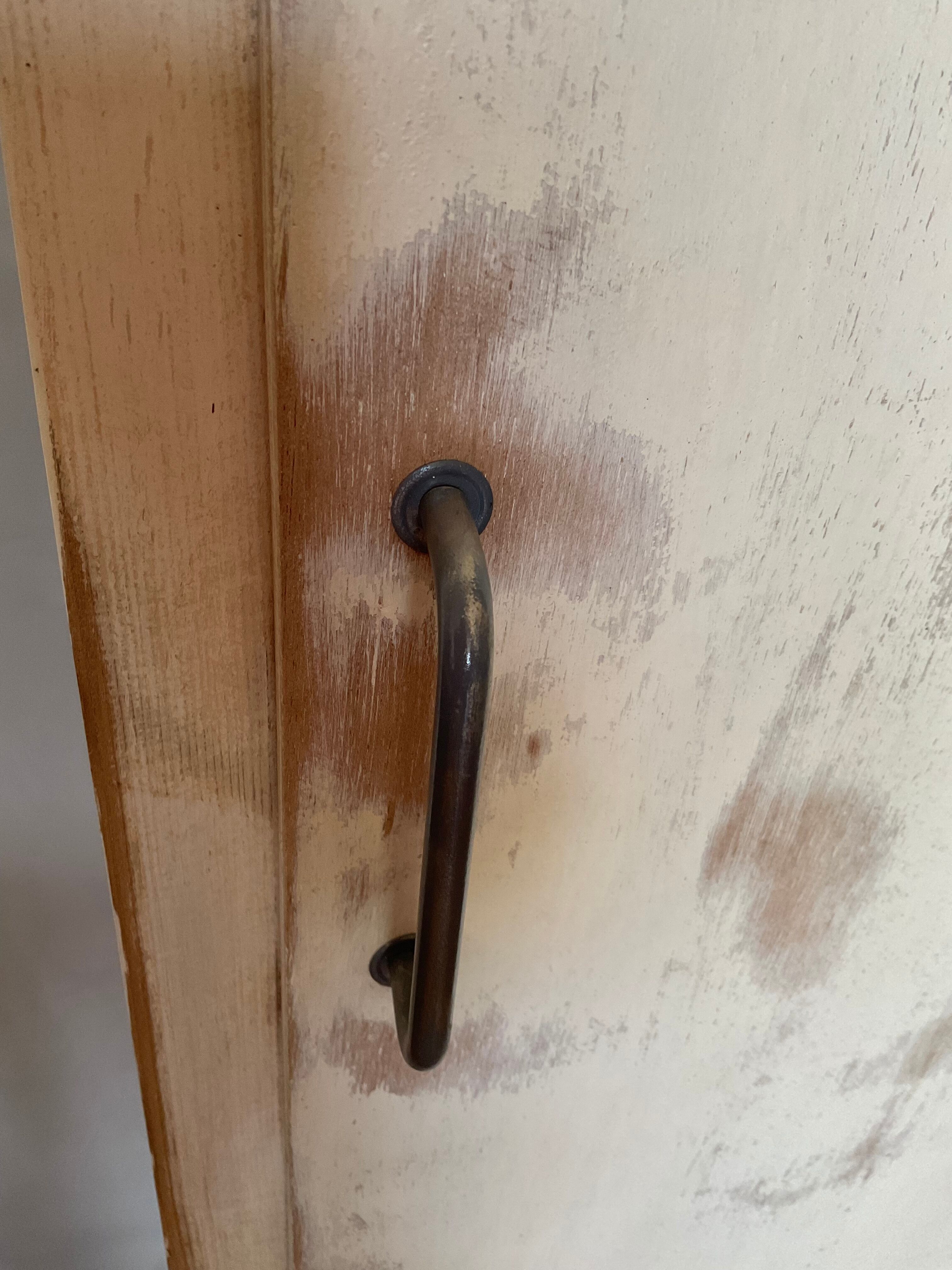 Patinated vintage column furniture