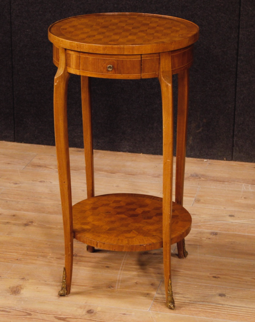 French side table in mahogany