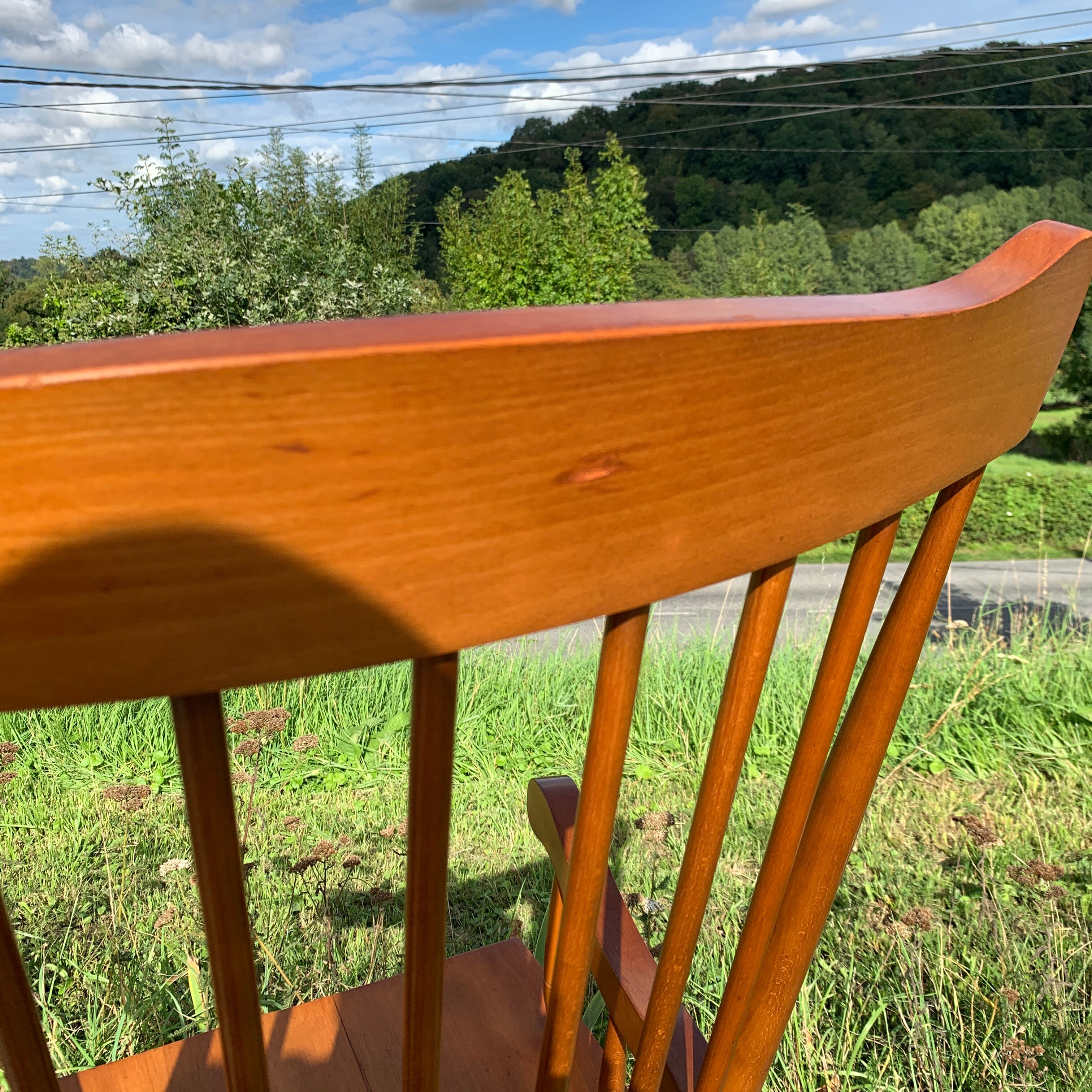 Wooden rocking-chair