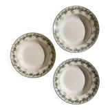 Set of 3 Moulin Des Loups soup plates