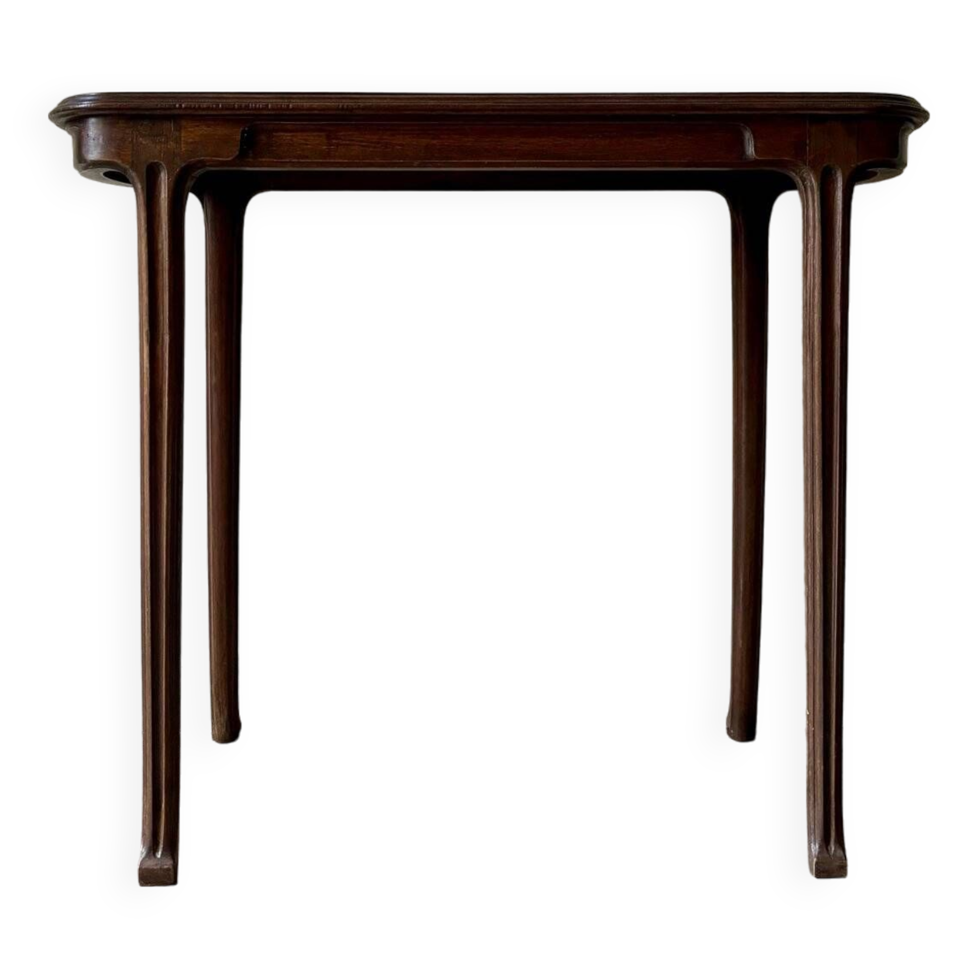 Console en bois foncé