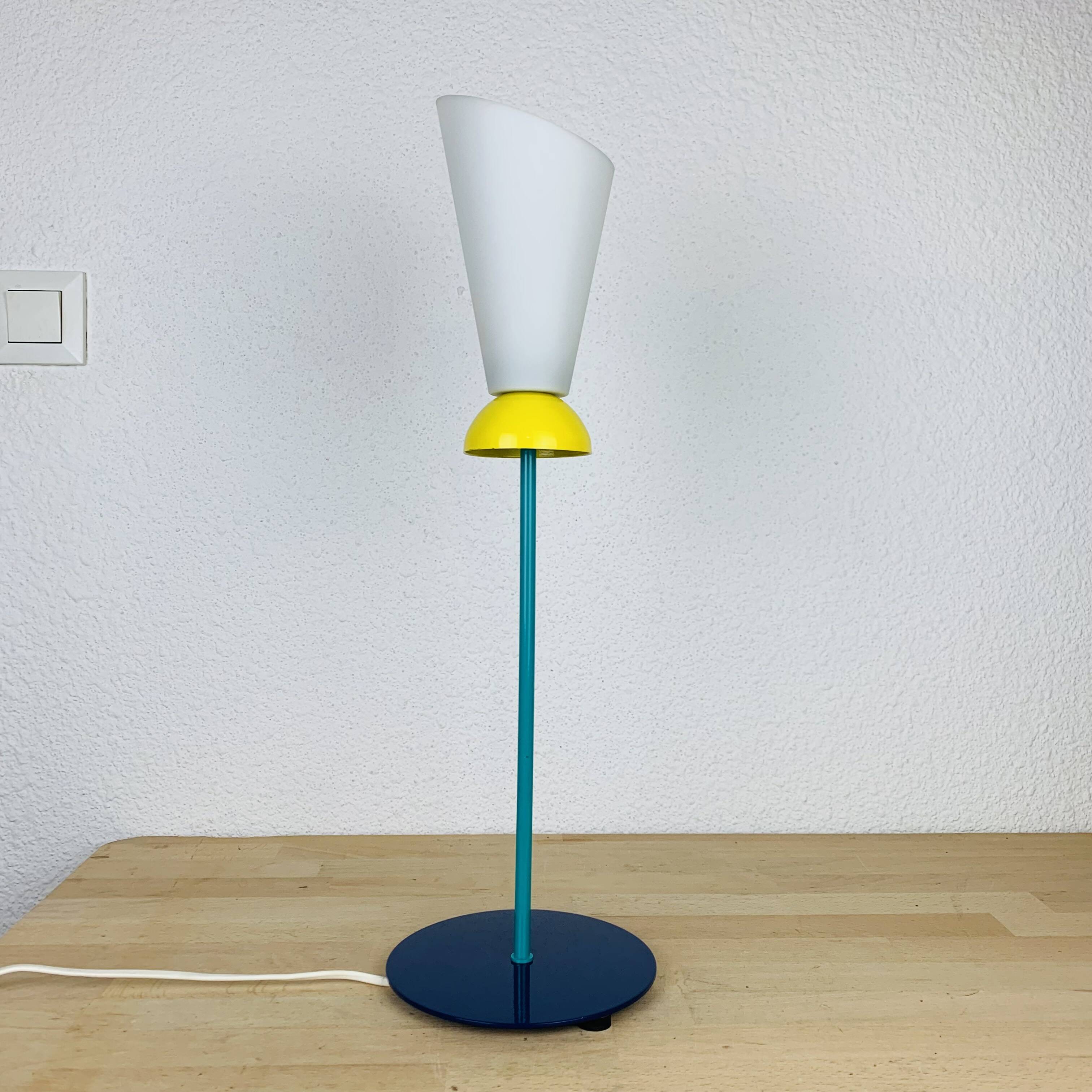 Memphis style primary color lamp, 80s
