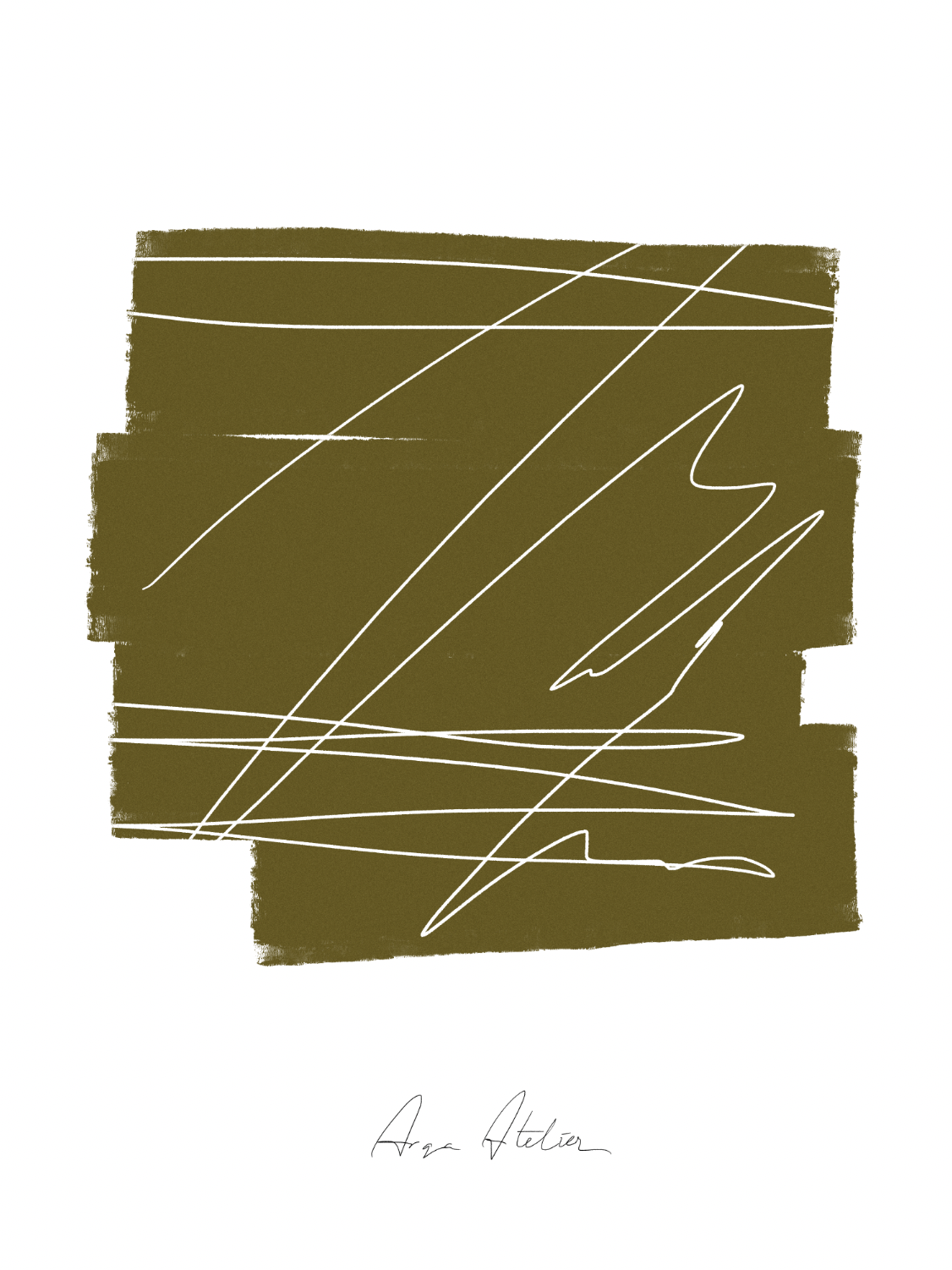 Abstract giclee art print, 50x70cm