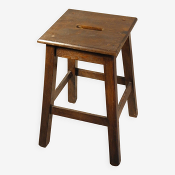 Wooden workshop stool