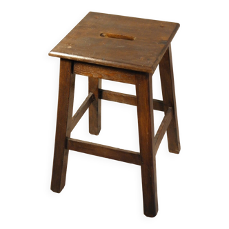 Wooden workshop stool