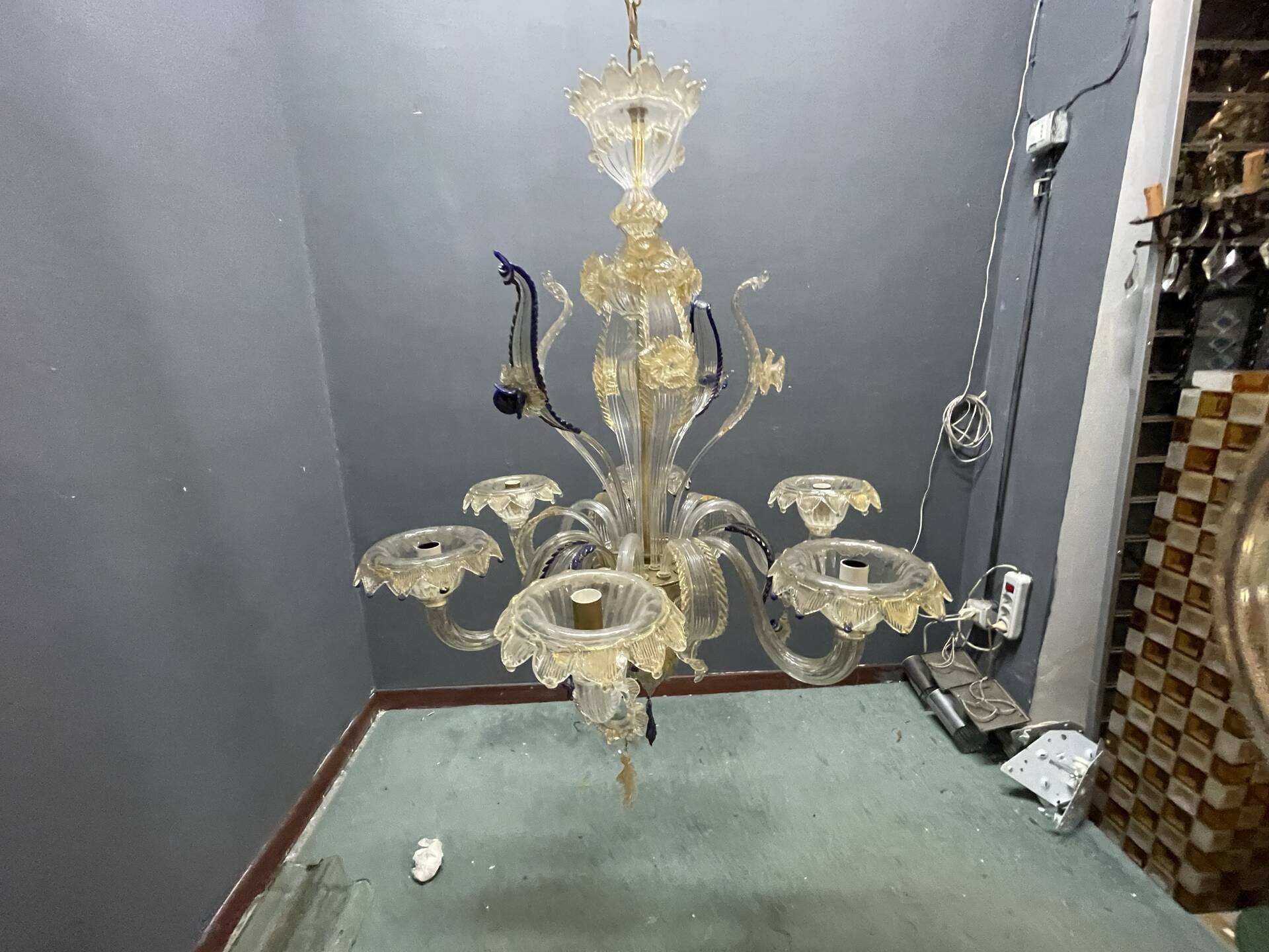 Venetian Murano Glass Chandelier 1960’s 