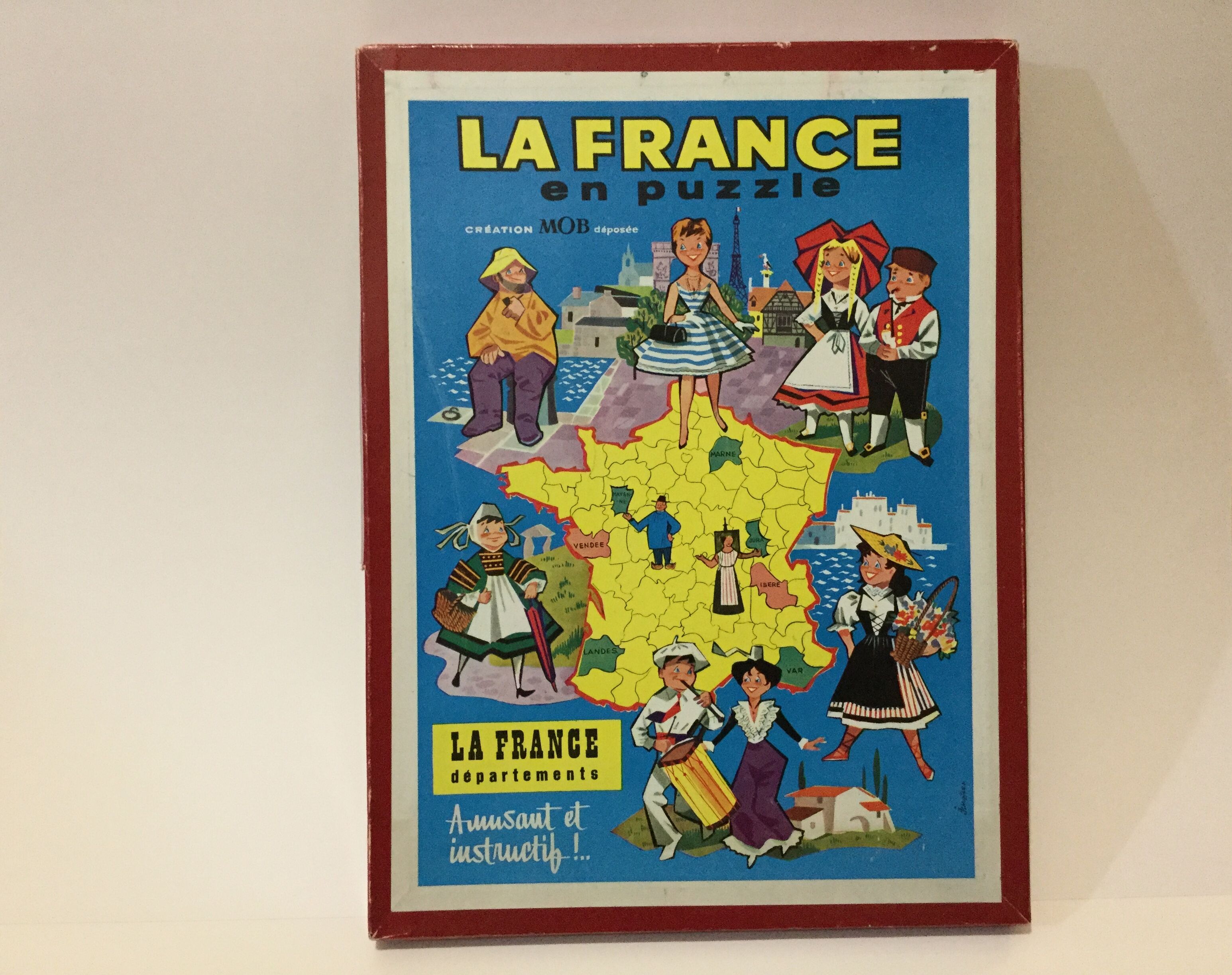 Puzzle map of France