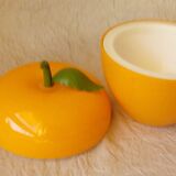 Seau à glaçons pomme orange s.o.m.m paris années 70'
