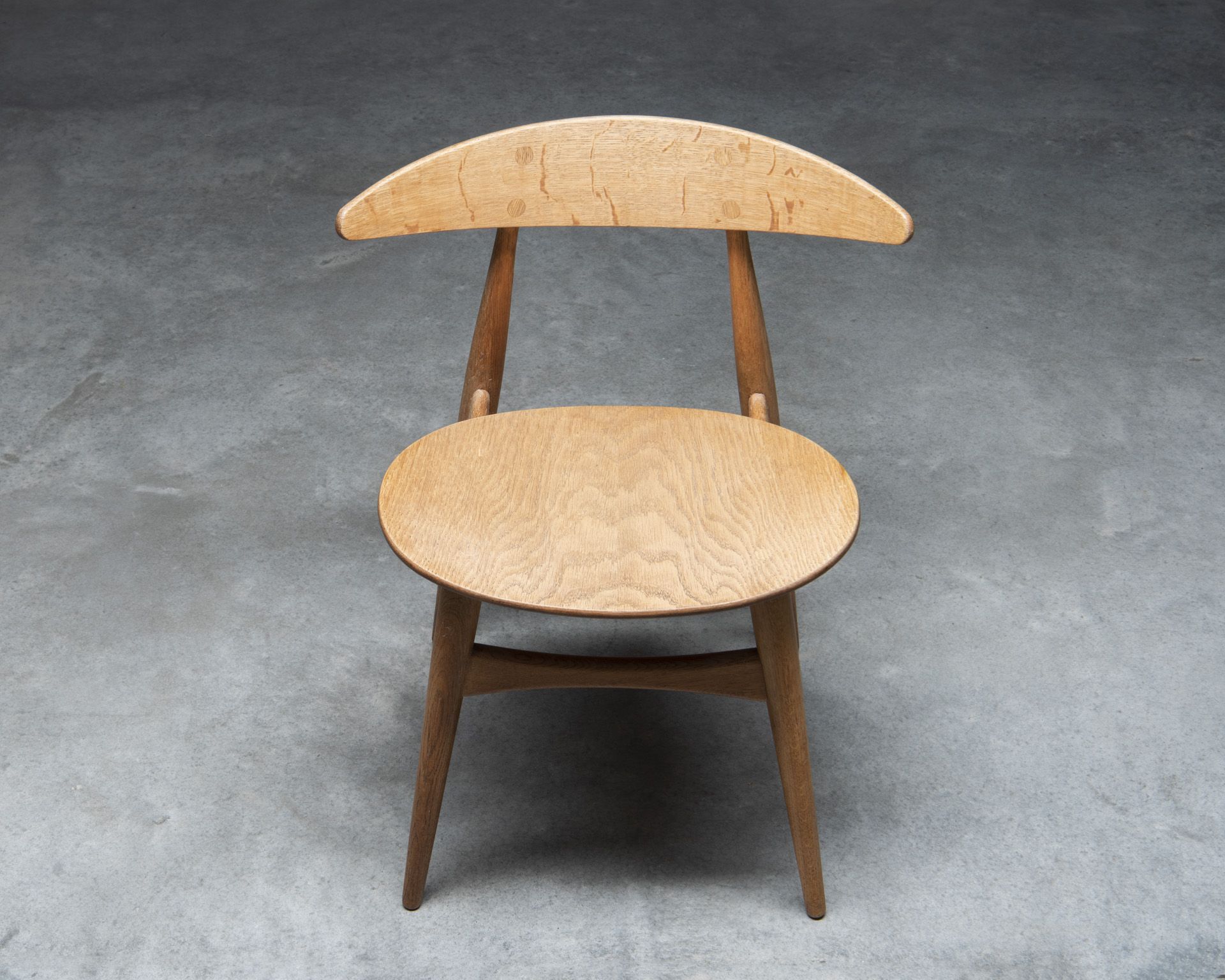 Set of 3 Chairs CH33 Hans Wagner, Carl Hansen & Søn, 1950s, Denmark