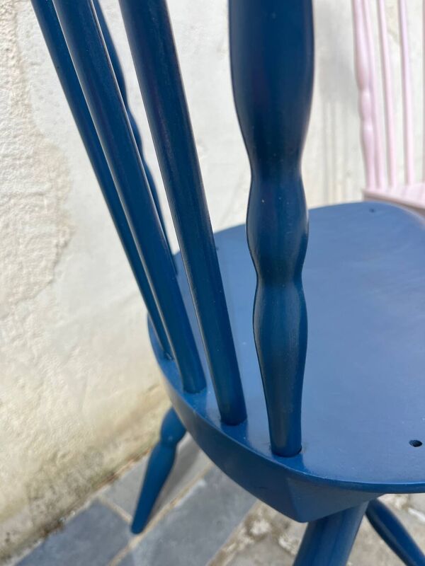 Chaise Baumann bleu