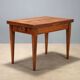 Table ancienne style Directoire en noyer et érable, Italie, XXe siècle