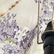 LAMPSHade Plexiglass and Lilac Fabric VINTAGE
