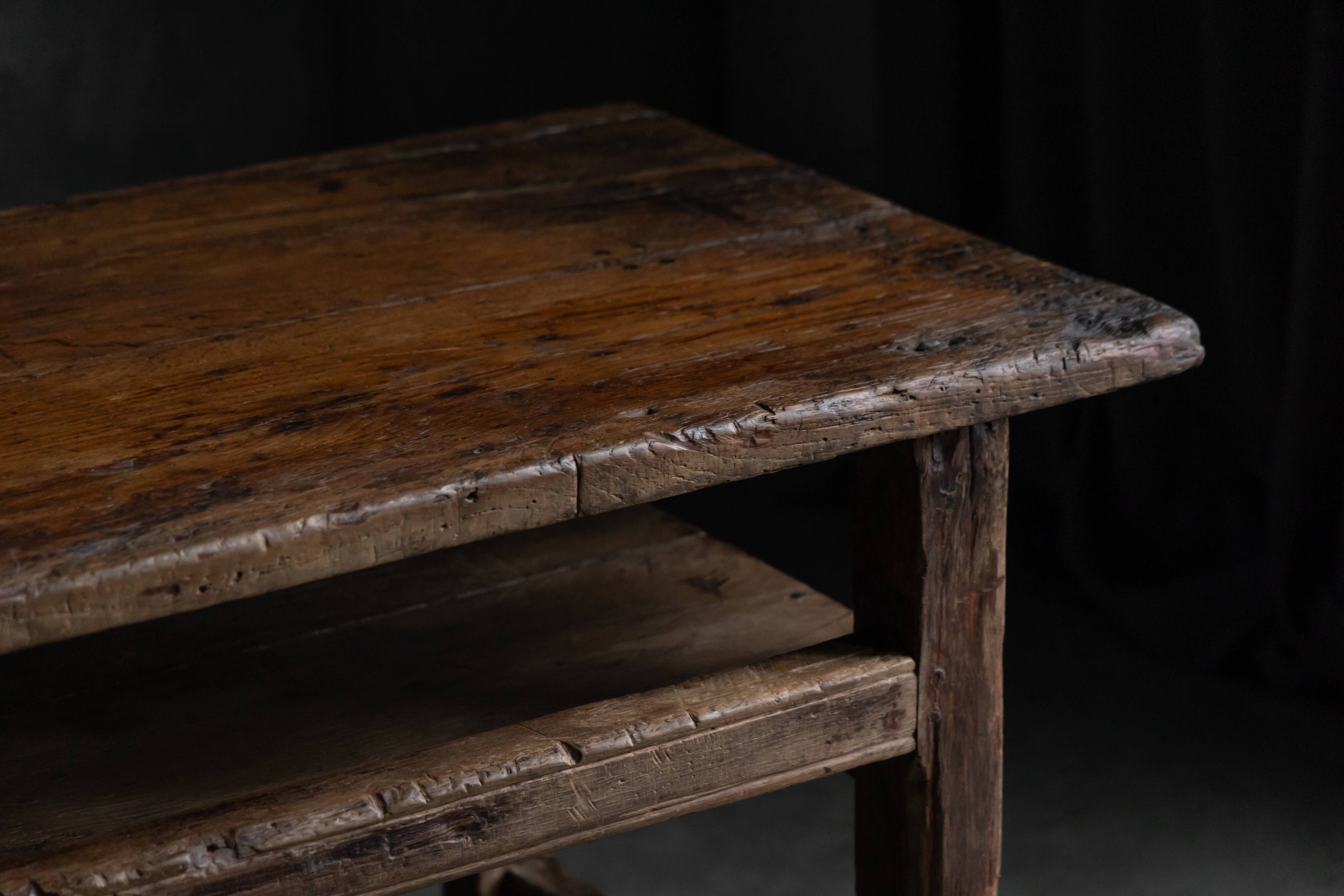 Wabi sabi farmhouse worktable, France, 19th century