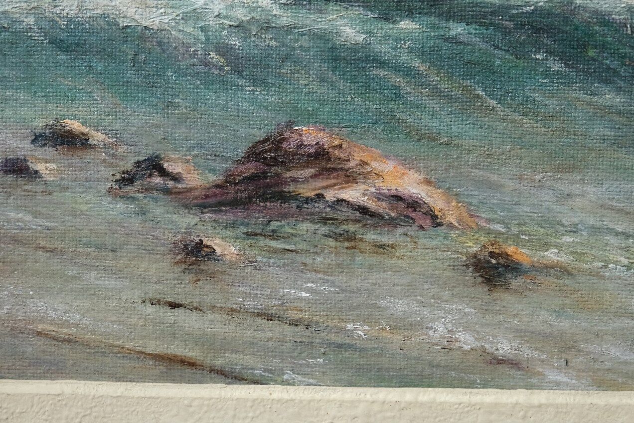 Scandinavian modern painting, 1960s, Oil on panel